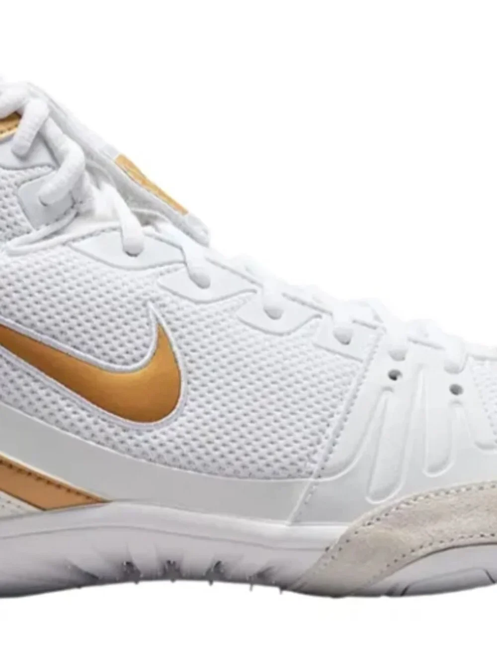 Nike Freek Mens Wrestling Shoes White Metallic Gold 316403-100 NEW
